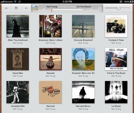 iOS 5 iPad Music App