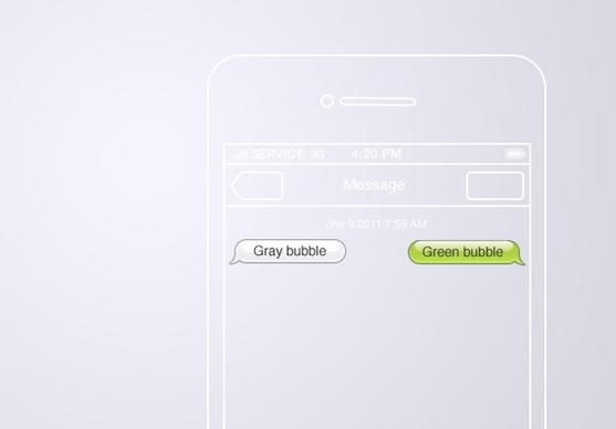 iOS 5 Message bubbles