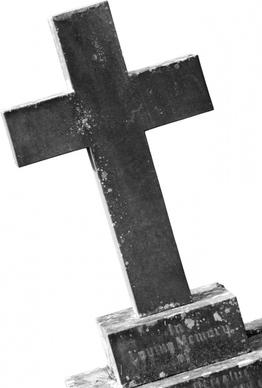 isolated stone cross