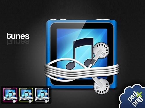 iTunes Touch icon PSD