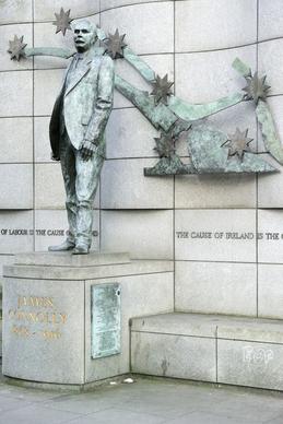 james connolly statue located near liberty hall in dublin ref 102645