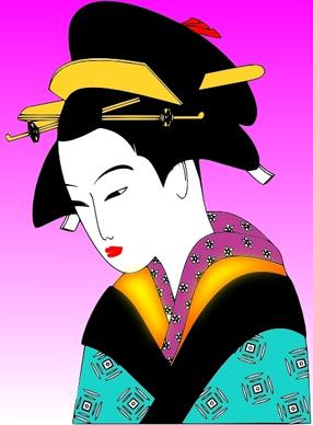 Japanese Woman clip art