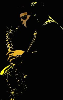 Jazz Music Player clip art