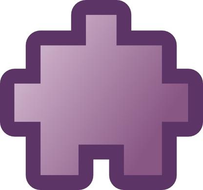 Jean Victor Balin Icon Puzzle Purple clip art