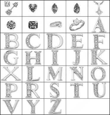 jewelry alphabets brush