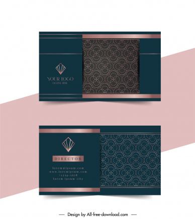 jewelry business card templates modern elegance