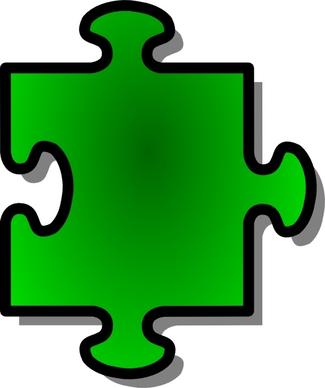 Jigsaw Red Puzzle Piece clip art