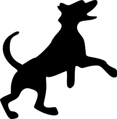 Jumping Dog clip art