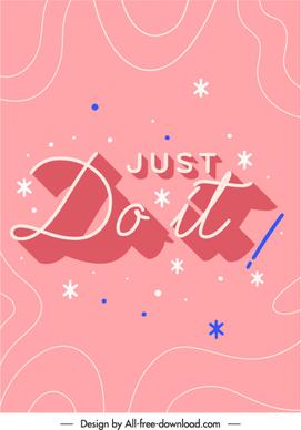 just do it quotation typography banner