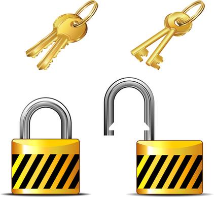 key and lock set
