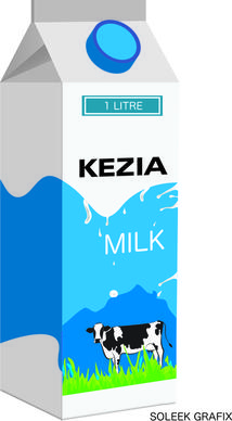 kezia milk packet
