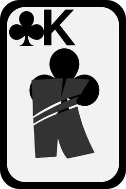 King Of Clubs clip art