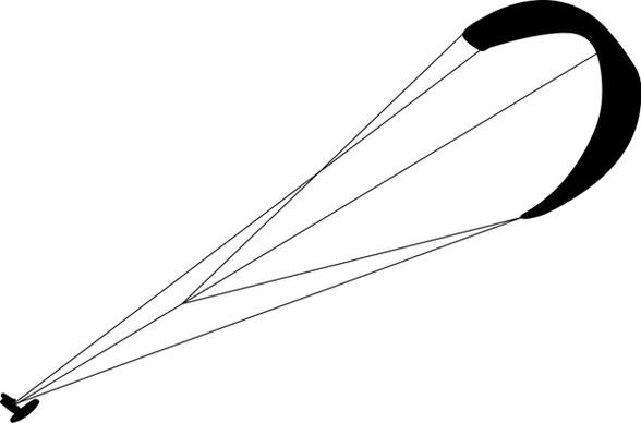 Kitesurf silhouette