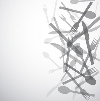 knife and fork vector background graphics