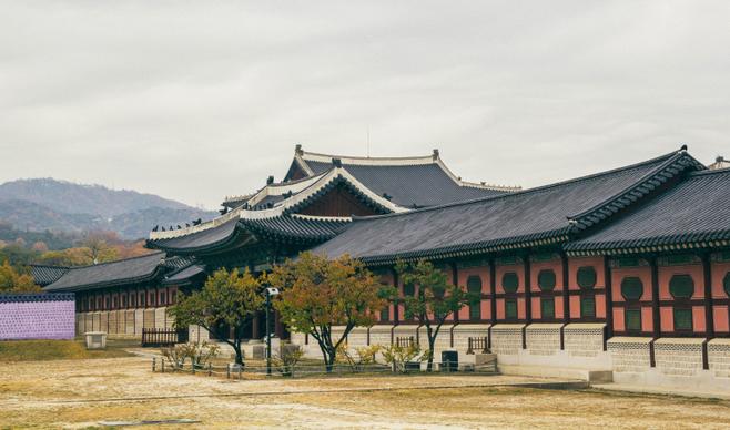 korea classical architecture picture elegant realistic