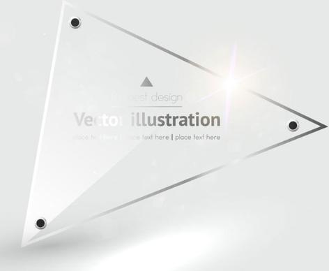 label background glass texture 03 vector