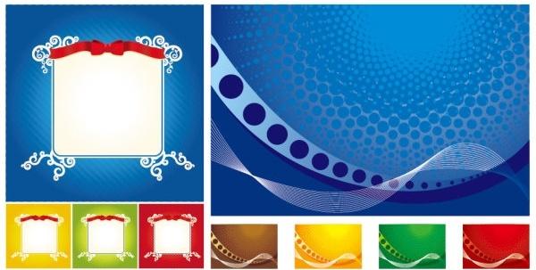 lace ribbon dynamic lines of the background vector