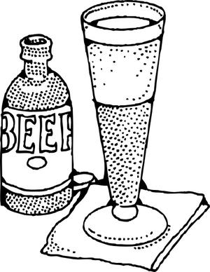 Lage Beer And Glass clip art