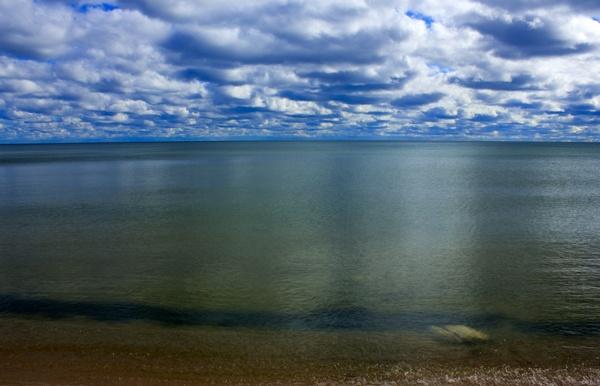 lake under the clouds at newport state park wisconsin