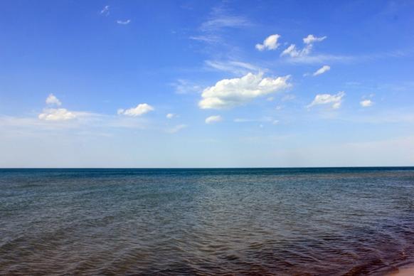 lake water and sky at indiana dunes national lakeshore indiana
