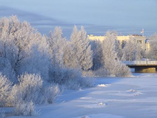 landscape finland winter