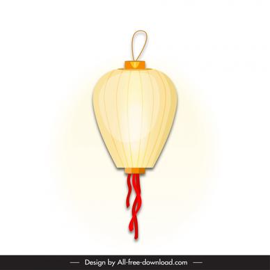 lantern icon elegant classical design 