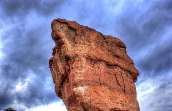large rock at garden of the gods colorado