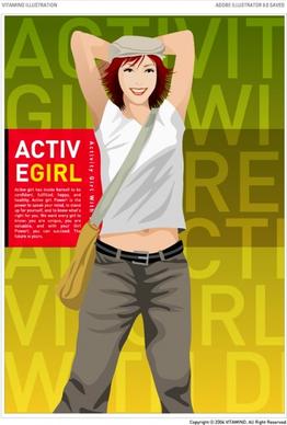 laughter girl vector