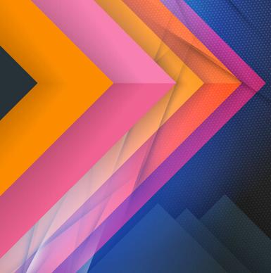 layered colored modern background vector