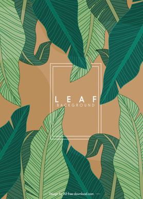 leaf background classical green sketch