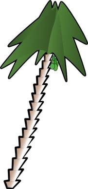 Leaning Palm Tree clip art