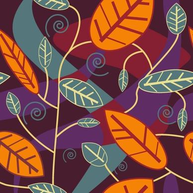 leaves background vector