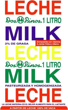 leche dos pinos milk