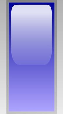 Led Rectangular V (blue) clip art