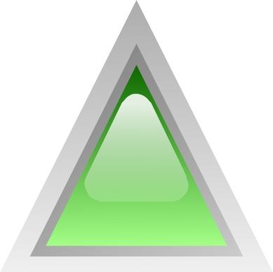 Led Triangular 1 (green) clip art