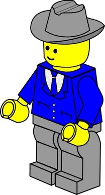 Lego Town Businessman clip art