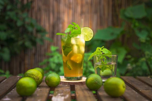 lemon cocktail drink picture elegant closeup