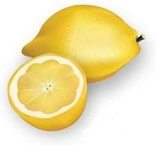 lemon icons design realistic fresh yellow design
