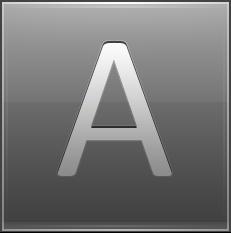 Letter A grey