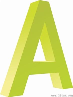 letter a icon vector