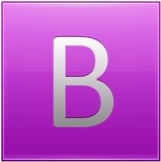 Letter B pink