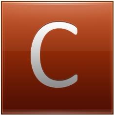 Letter C orange