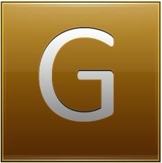 Letter G gold