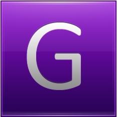 Letter G violet