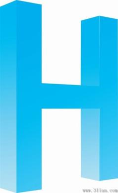 letter h icons vector