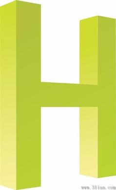 letter h icons vector