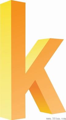 letter k icon vector