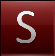 Letter S red