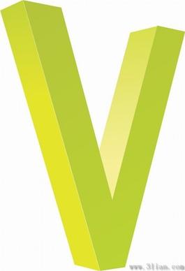 letter v vector icon