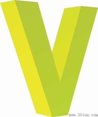 letter v vector icons